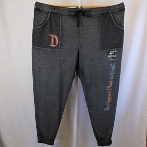 Disneyland Mickey and Minnie Mouse Kiss Lounge Pants Size 3X